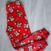 Disney брендовые теплые велюровые штанишки на рост 116/ 122 см