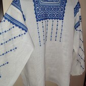 Натуральная вышиванка ручная работа на 54-56 р.