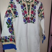 Ручная работа старинное вышитое платье. Раритет