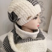 Розпродаж! Красивый теплый комплект 5 цветов р 54-60