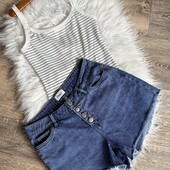 Джинсові шорти і топ, XS S