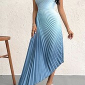 Стильна яскрава сукня пліссе, L