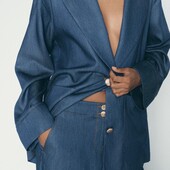 Джинсовий блейзер оверсайз