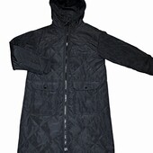 Шикарная фирменная удлиненная стёганая деми куртка-парка