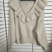 H&m XXL неперевершений светр з оборками