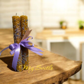 Набір двох натуральних свічок