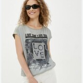 Стильна бавовняна футболка від Street One, розмір 14. Нова.Фото 1 приклад.