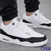 Чоловічі кросівки зима чорні та білі