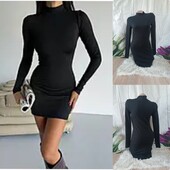 Сукня гольф в рубчик