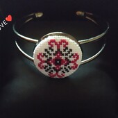 Браслет/оберіг з мікровишивкою