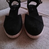 ❤️Брендовые натурал замша черные экспирдили текстильные босоножки❤️Америка.Оригинал!Стелька 27,5-28