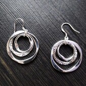 Модные серьги, стерлинговое серебро