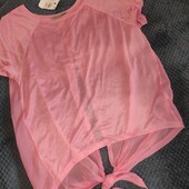 Atmosphere uk14. Блузка комбінована трикотаж/шифон