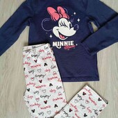 Primark брендовый хлопковый пижамный комплект на девочку рост 134/ 140 см