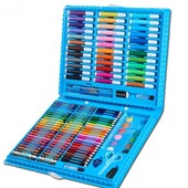 Набір для малювання.150 предметів.колір блакитний