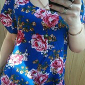 Блуза новая шифон принт