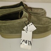 Лофери, туфлі чоловічі Zara, шкіра