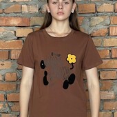 Футболка коричнева 42-46р нова