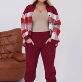 Костюм жіночий. Сорочка в клітинку + штани