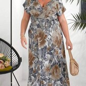 Летнее платье на запах р.50/56