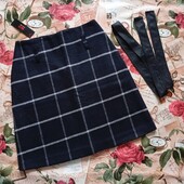 Теплая! В составе кашемир! Женская юбка в комплекте с поясом.