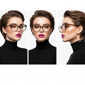 Стильные очки с диоптриями плюс +3