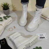 Стильні зручні зимові черевики на хутрі,якість супер