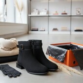 Стильні зручні черевики з м'якенької екозамші якість супер