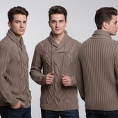 Классный шерстяной мужской свитер на р 48-50. В новом состоянии!