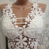 Новий! Шикарний нарядний топ р.S Заміри в описі!