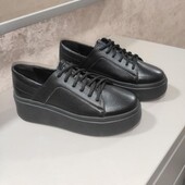 Стильні шкіряні на платформі, р.37