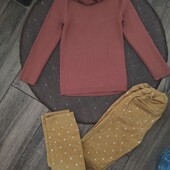 Набір светр рубчик і вельвети 6-8 років