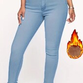 Стрейч джинси на хутрі р.52-56