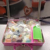 Набір бусіни, стрази дуже багато