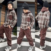 Костюм комбінований-стильна новиночка р.134-164