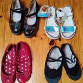 34-35р б.у. не секонд набір взуття для дівчинки 