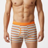 Бавовняні чоловічі боксери полосаті хs, хl (нюанс) мужские трусы 9442