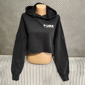 Женский топ /худи/ оверсайз с капюшоном, р.S/M