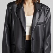 Bershka куртка піджак еко шкіра