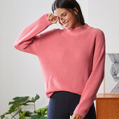 ♕ Теплий та стильний в'язаний светр, рр. наші: 44-46 (36/38 євро)