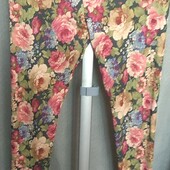 Распродажа!!!Terranova Лёгкие лосины с цветами