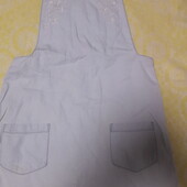 Легкий джинсовий сарафан із вишивкою