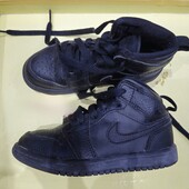 Оригинал Nike Air Jordan 1 Mid — детские кожаные хайтопы, кроссовки, ботинки