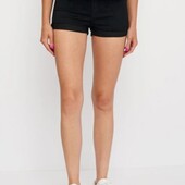 Суперовые джинсовые шорты, H&M, р. 40 евро, наш 44-46, чёрный