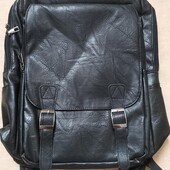 Чоловічий чорний діловий офісний рюкзак-портфель сумка для ноутбука