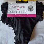 Комплект із 2шт трусики бразеліани М, Love My Fancy Underwear.
