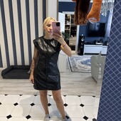 Сукня з екошкіри Zara