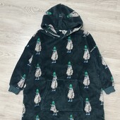 Затишне худі-плед (оверсайз-толстовка), на 9/10 років від M&S.