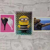 Колекційні 4наклейки +1картка Despicable ME3 Topps Німеччина
