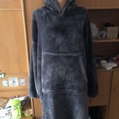 Меховушка, плюшева туника, кофта, худи, довга, XL-2XL, слип, пижама. Bedsure. в ідеалі